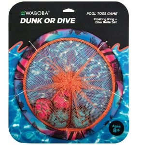 Waboba Gra wodna Waboba Dunk or Dive 4 piłki + kosz 3