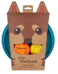 Waboba Zestaw dla psa Waboba Woofpack 2x piłeczka 1x frisbee 6