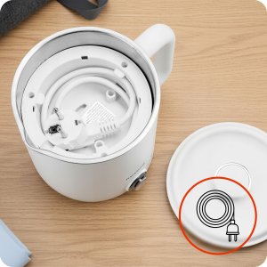 Czajnik Tomtoc Huslog czajnik podróżny biały 0,8L 4