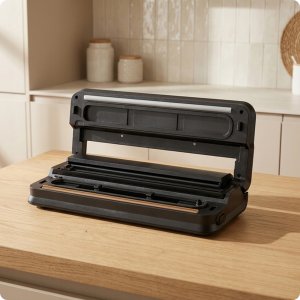 Royal Catering Huslog zgrzewarka próżniowa z podajnikiem folii VacuumDrive 8