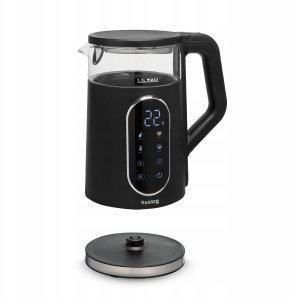 Czajnik Feel-Maestro Huslog czajnik szklany z panelem dotykowym czarny 1,7L 2200W 4