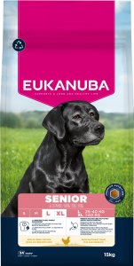 Eukanuba EUKANUBA Senior Large Breeds Chicken sucha karma dla starszych psów 15kg 2
