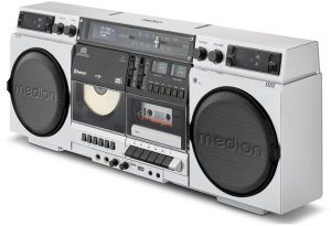 Radioodtwarzacz Medion P66538 Retro-Boombox biały (50076162) 2