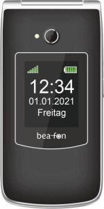 Telefon komórkowy Beafon SL645 - 2G, Silver Line, telefon z klawiszami składany, czarno-srebrny 3