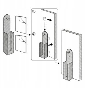 Jysk Stojak na papier toaletowy z uchwytem URVA, 66 cm 8