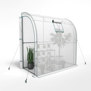 Focus Garden TUNEL FOLIOWY OGRODOWY SZKLARNIA 2x1x2 UV-4 FOLIAK PRZYŚCIENNY Z PÓŁKAMI FOLIA 5