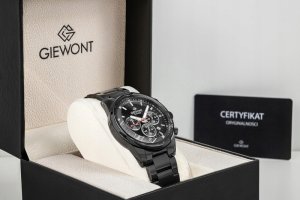 Zegarek Giewont Zegarek Męski Giewont Chronograph Sapphire Czarny GW9140-B2 11