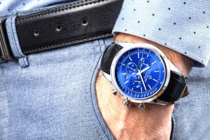Zegarek Giewont Zegarek Męski Giewont Chronograph Sapphire Srebrno Niebieski GW7650-A3 4