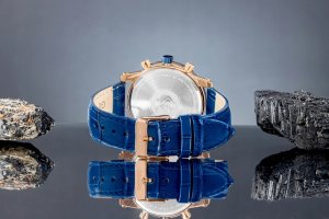 Zegarek Giewont Zegarek Męski Giewont Chronograph Sapphire Miedziano Niebieski GW6260-A5 7