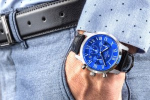 Zegarek Giewont Zegarek Męski Giewont Chronograph Sapphire Srebrno Niebieski GW6260-A4 4