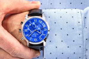 Zegarek Giewont Zegarek Męski Giewont Chronograph Sapphire Srebrno Niebieski GW6260-A4 5