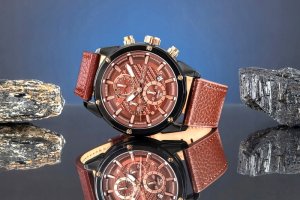 Zegarek Giewont Zegarek Męski Giewont Chronograph Sapphire Czarno Brązowy GW8810-A3 6