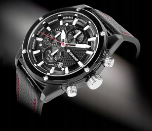 Zegarek Giewont Zegarek Męski Giewont Chronograph Sapphire Czarny GW8810-A1 2