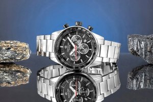 Zegarek Giewont Zegarek Męski Giewont Chronograph Sapphire Srebrno Czarny GW9140-B1 6
