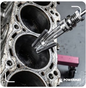 Powermat HONOWNICA DO TULEI CYLINDRA 51-177 MM 3 KAMIENIE 76X10 MM REGULOWANY WAŁEK 4