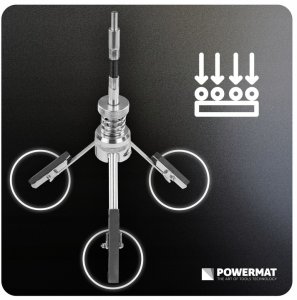Powermat HONOWNICA DO TULEI CYLINDRA 51-177 MM 3 KAMIENIE 76X10 MM REGULOWANY WAŁEK 6