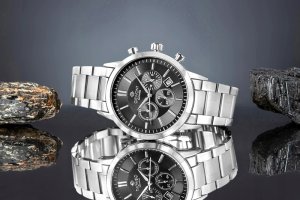 Zegarek Giewont Zegarek Męski Giewont Chronograph Sapphire Srebrno Czarny GW8510-B1 6