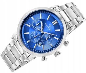 Zegarek Giewont Zegarek Męski Giewont Chronograph Sapphire Srebrno Niebieski GW8510-B3 3