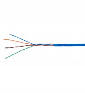 Schrack Technik Kabel 4X2XAWG24 PVC kat. 5E U/UTP 305 m Niebieski (144157) 2