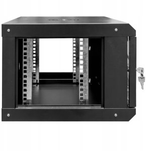 Szafa Netberg SZAFA RACK 19" 6U NETBERG Wisząca Instalacyjna 600x400 mm czarna Otwierane boki 4