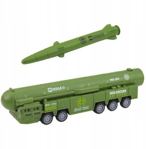 LeanToys Zestaw Militarny Ciężarówka Myśliwce Z Napędem Wyrzutnia Rakiet 2
