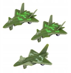 LeanToys Zestaw Militarny Ciężarówka Myśliwce Z Napędem Wyrzutnia Rakiet 3