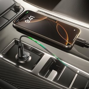 Ładowarka TelForceOne Baseus PrimeTrip VP2 Ładowarka Samochodowa 45W Czarny 12