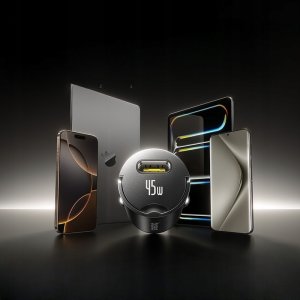 Ładowarka TelForceOne Baseus PrimeTrip VP2 Ładowarka Samochodowa 45W Czarny 7