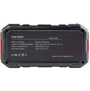 Werkberg URZĄDZENIE ROZRUCHOWE POWERBANK Booster 2500A 23800mAh ładowarka indukcyjna 4
