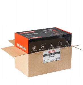 Werkberg URZĄDZENIE ROZRUCHOWE POWERBANK Booster 3750A 26000 mAh Kompresor 12