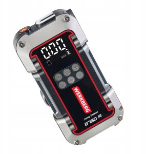 Werkberg URZĄDZENIE ROZRUCHOWE POWERBANK Booster 3750A 26000 mAh Kompresor 3