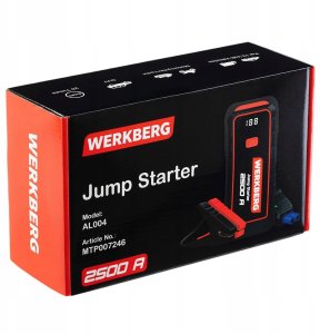 Werkberg URZĄDZENIE ROZRUCHOWE POWERBANK Booster 2500A 25800 mAh WERKBERG 12
