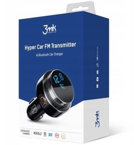 Transmiter FM 3MK Transmiter FM 3mk Hyper Car BT5.0 QC 30W 2x USB Ładowarka 5