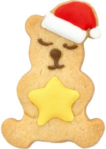 Birkmann Foremka do wykrawania ŚWIĄTECZNY MIŚ Z GWIAZDKĄ 7 cm 3