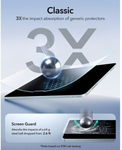 ESR FOLIA OCHRONNA ESR PAPER FEEL IPAD AIR 10.9” 4 / 5 / 2020-2022 / 11” 6 / 7 / 8 / 2024-2026 CLEAR 5