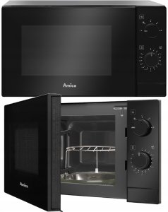 Kuchenka mikrofalowa Amica Kuchenka mikrofalowa AmicaAMMF20M1GB 700W 20L Czarny 7