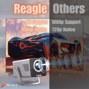 Projektor Magcubic RZUTNIK PROJEKTOR LED PRZENOŚNY 1000 ANSI 8K FULL HD 130" ANDROID 14 WIFI REAGLE 6