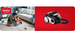 Odkurzacz Amica Odkurzacz bezworkowy Bagio EcoVM* 3046 900W 13