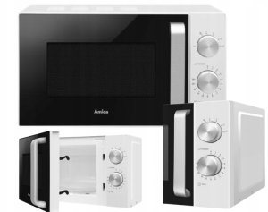 Kuchenka mikrofalowa Amica Kuchenka mikrofalowa Amica AMGF20M1W 20L 800W Czarno-biały 7