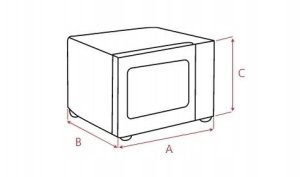 Kuchenka mikrofalowa Amica Kuchenka mikrofalowa Amica AMGF20M1W 20L 800W Czarno-biały 10