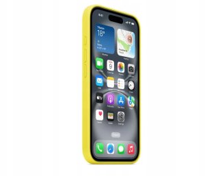 Apple Etui plecki Apple silikonowe z MagSafe Żółte do iPhone 16 Pro Max Karambola 2