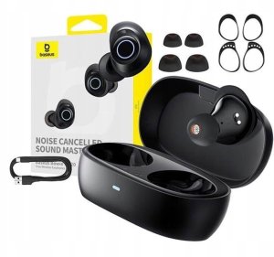 Słuchawki Baseus Słuchawki dokanałowe Baseus Bowie MA20 ANC TWS BT 5.3 Czarne bezprzewodowe 7