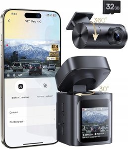 Wideorejestrator Baseus Wideorejestrator Baseus PrimeTrip VD1 Pro kamera samochodowa 4K+1080p z akumulatorem - czarny 3