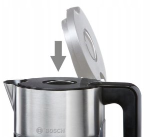 Czajnik Bosch Czajnik elektryczny Bosch Styline TWK8613P 2400W Regulacja temperatury 9