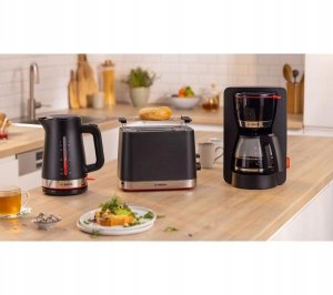 Ekspres przelewowy Bosch Ekspres przelewowy do kawy Bosch TKA4M233 Dzbanek szklany 1,37L Czarny 4