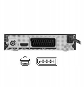 Tuner TV Cabletech Tuner DVB-T2 H.265 HEVC Cabletech 9