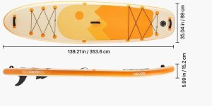 Halo-Fit Deska SUP pompowana 353x89x15cm z akcesoriami dla dorosłych 2
