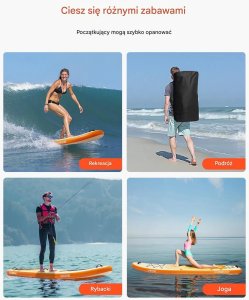 Halo-Fit Deska SUP pompowana 335x84x15cm z akcesoriami all in 6