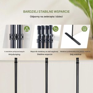 P&C Parawan pokojowy 4-panelowy składany tkanina wolnostojący biały 5