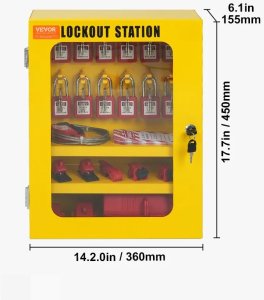 R.E.I.S. Zestaw lockout tagout LOTO 59 el blokady kłódki BHP 2
